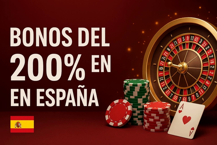 Bonos del 200% en casinos en linea en España